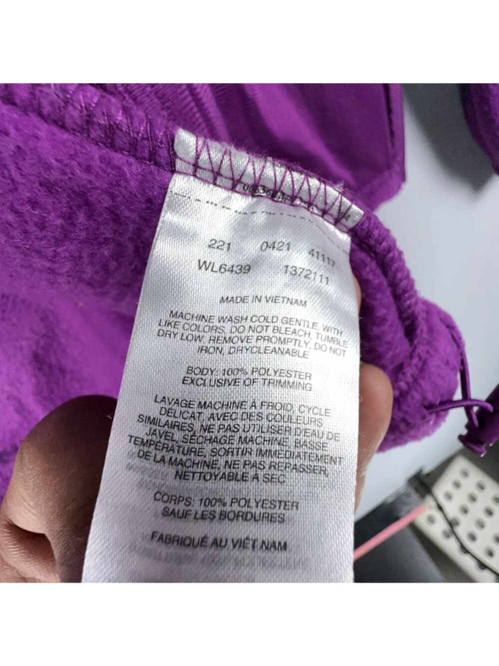 Columbia Jacket Size Large Purple Fleece Benton Springs Full-Zip Long Sleeves - Picture 8 of 13